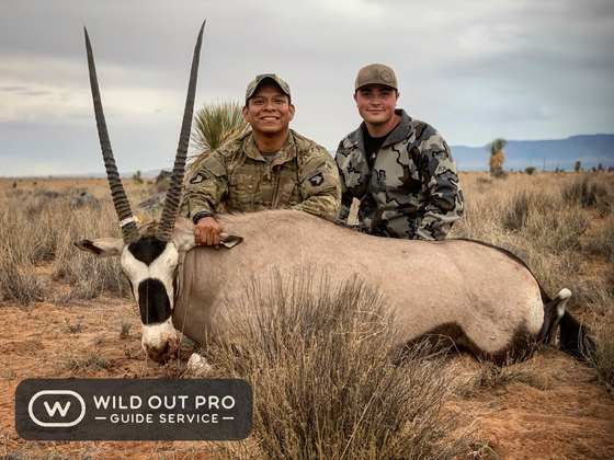 Bighorn sheep, Persian ibex, barbary sheep and oryx taken on guided New Mexico hunts